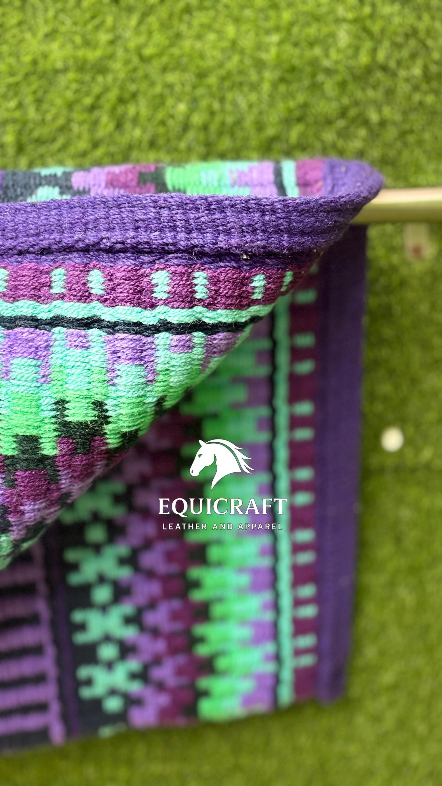Handwoven Western Wool Saddle Blanket | Show Pad | Customizable Horse Tack