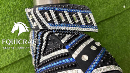 Western Showmanship Jacket | Hand-Embellished Crystal Riding Jacket | Competition Show Apparel (All Sizes)