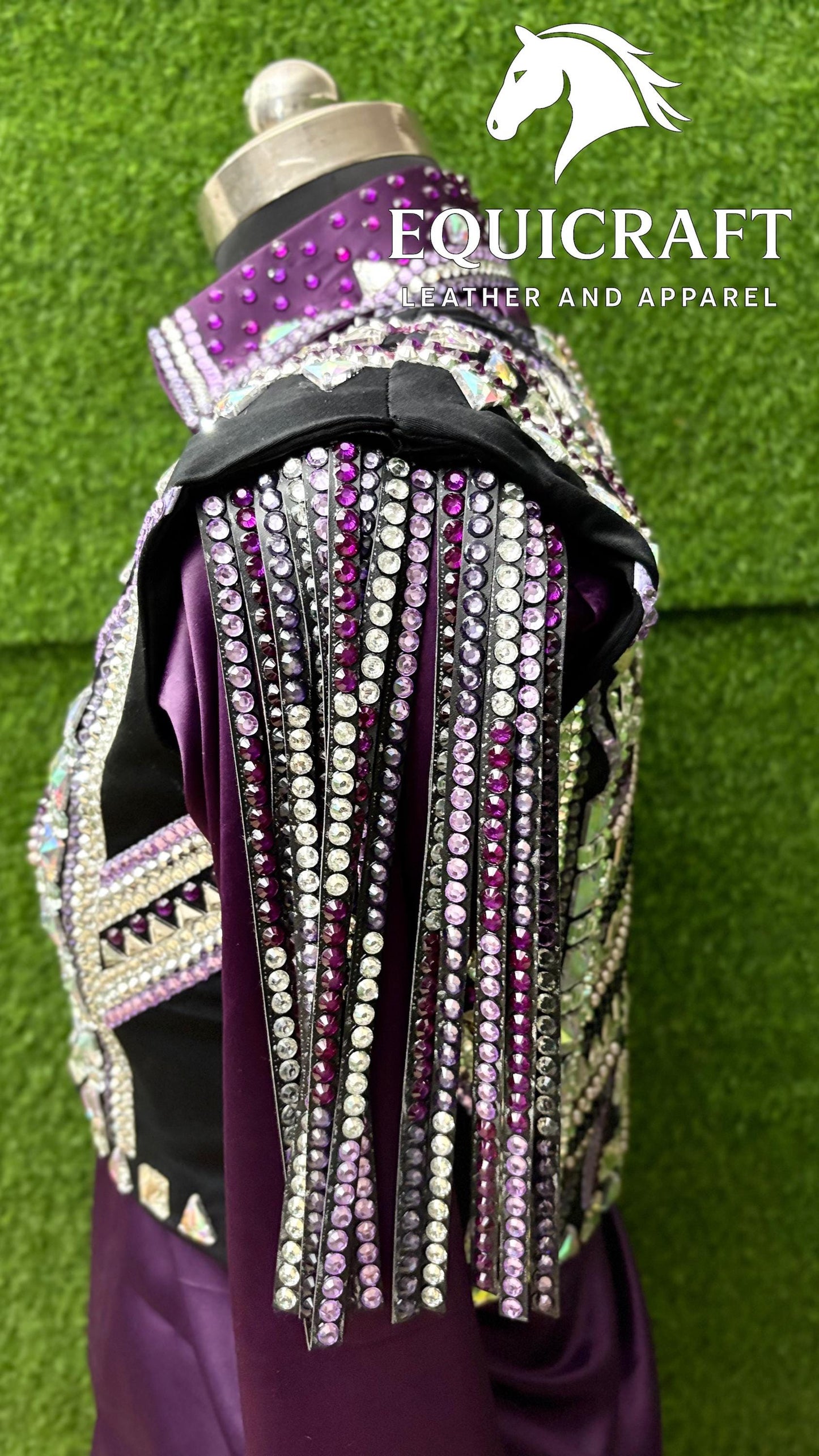 Purple Bolero + Matching Long Sleeve Shirt western show Bolero Set All sizes