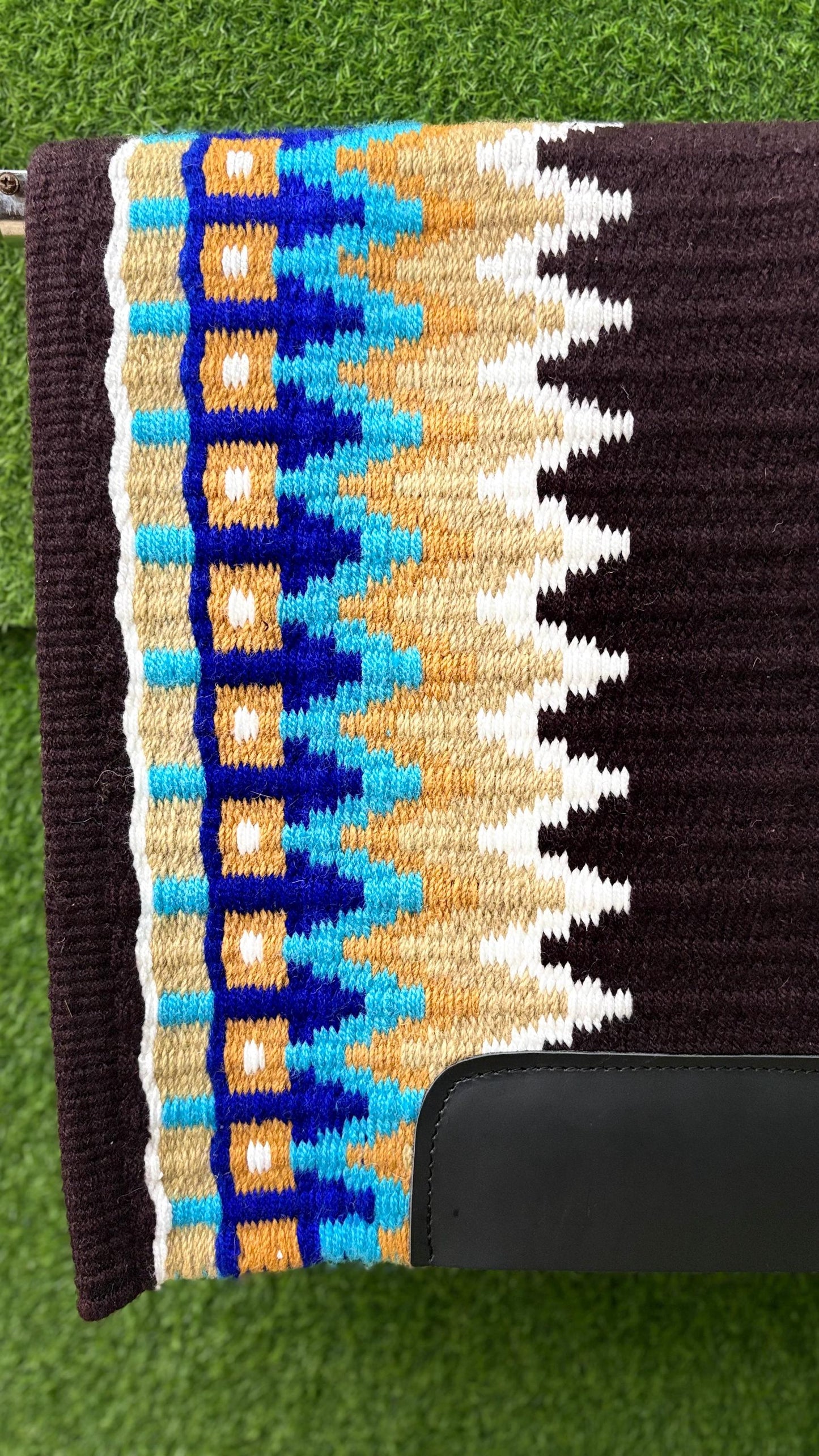 Western Wool Show Blanket | Handwoven Saddle Pad | Custom Horse Tack for Trail & Arena Riding