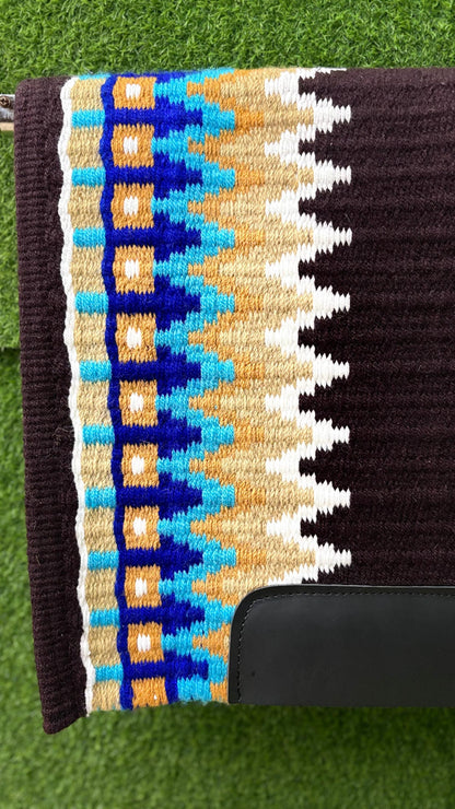 Western Wool Show Blanket | Handwoven Saddle Pad | Custom Horse Tack for Trail & Arena Riding