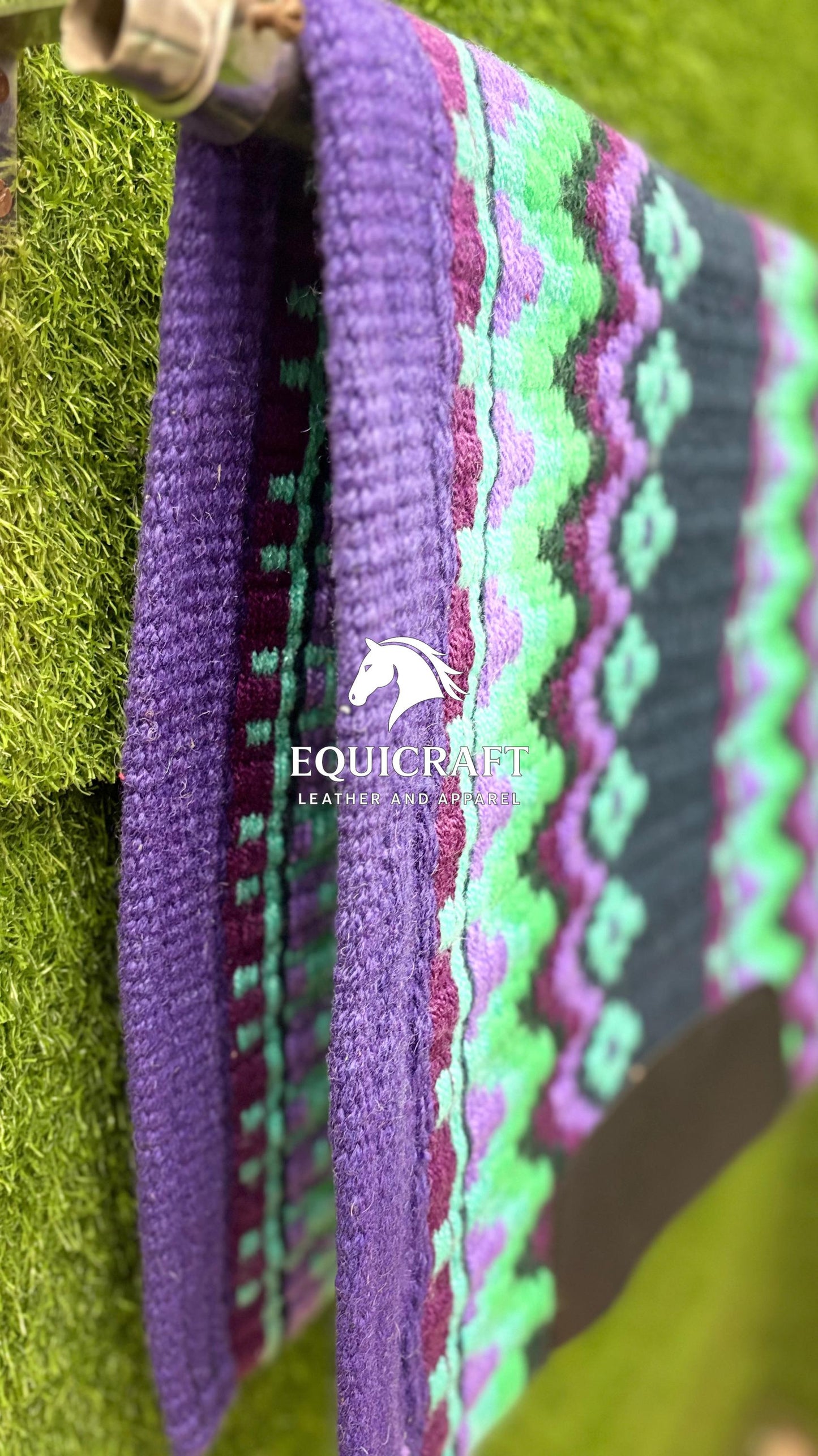 Handwoven Western Wool Saddle Blanket | Show Pad | Customizable Horse Tack