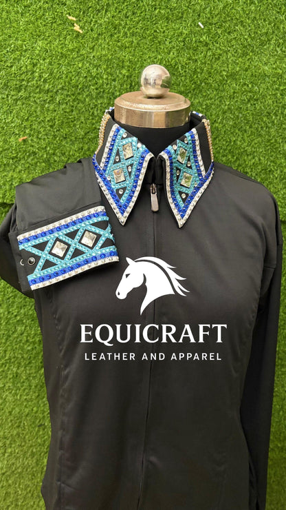 Western Show Shirt | Rodeo Shirt Women | Cowgirl Show Clothing | Equestrian Apparel