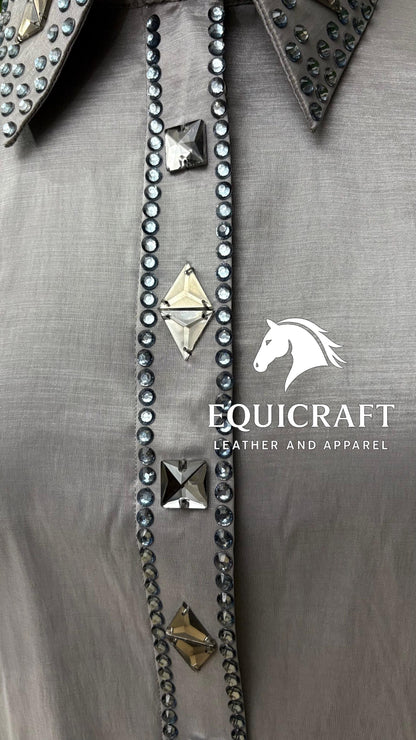 Western Show Shirt | Rodeo Shirt Women | Cowgirl Show Clothing | Equestrian Apparel