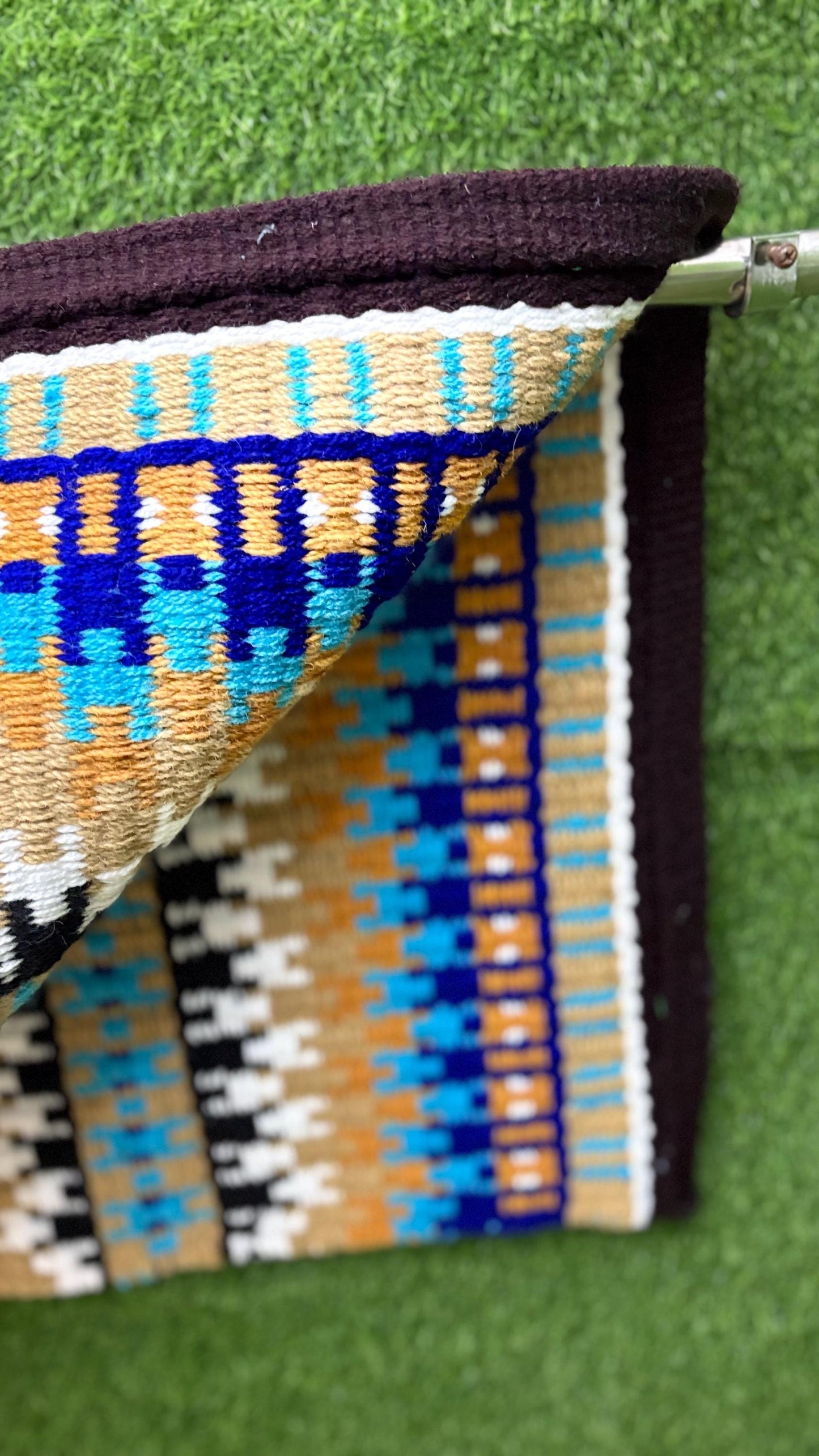 Western Wool Show Blanket | Handwoven Saddle Pad | Custom Horse Tack for Trail & Arena Riding