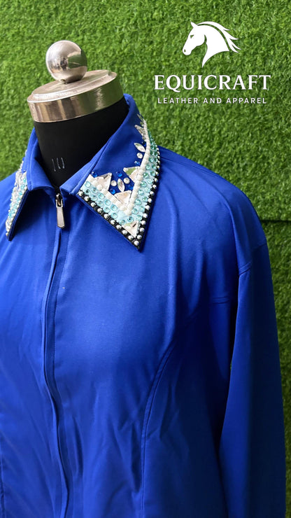 Western Show Shirt | Rodeo Shirt Women | Cowgirl Show Clothing | Equestrian Apparel