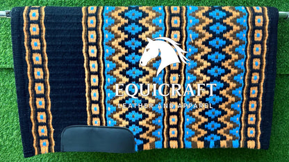 Western Show Set | Crystal Shirt + Handwoven Wool Saddle Blanket | Competition Horse Tack