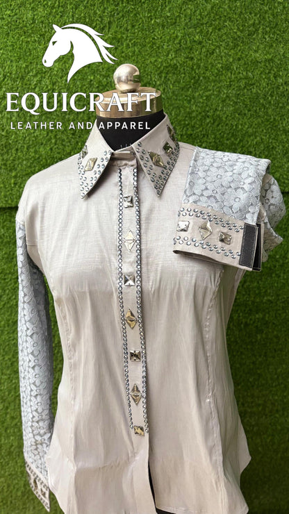 Western Show Shirt | Rodeo Shirt Women | Cowgirl Show Clothing | Equestrian Apparel