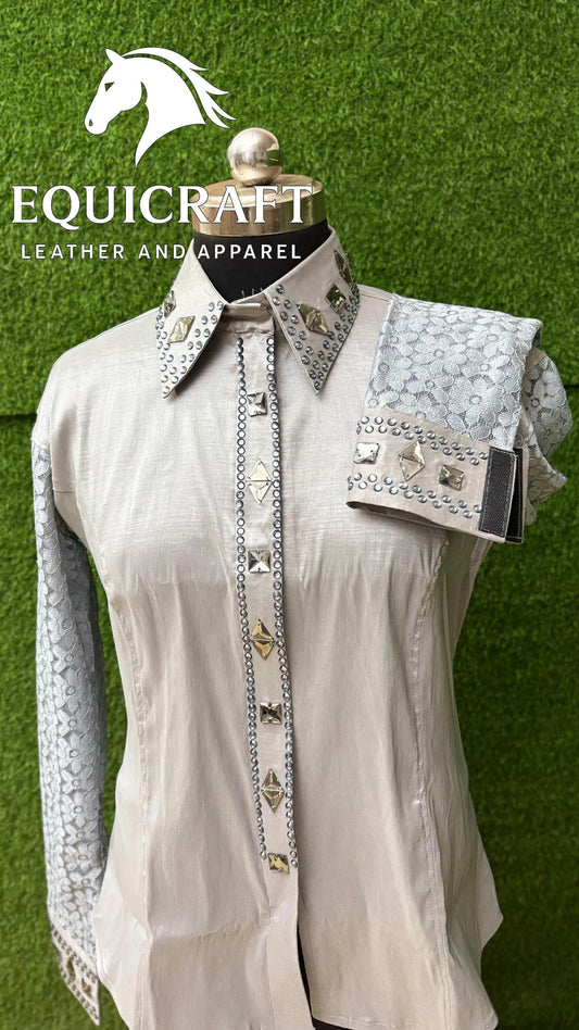 Western Show Shirt | Rodeo Shirt Women | Cowgirl Show Clothing | Equestrian Apparel