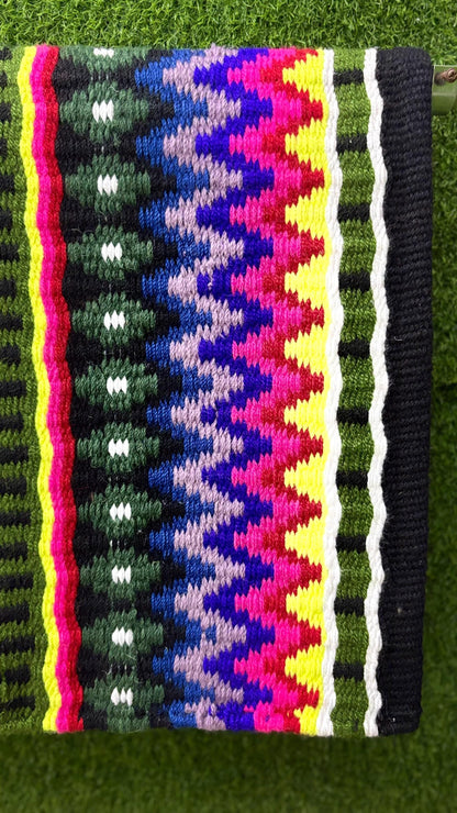 Western Wool Show Blanket | Handwoven Saddle Pad | Custom Horse Tack for Trail & Arena Riding