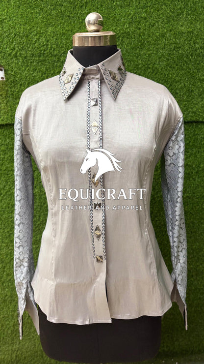 Western Show Shirt | Rodeo Shirt Women | Cowgirl Show Clothing | Equestrian Apparel