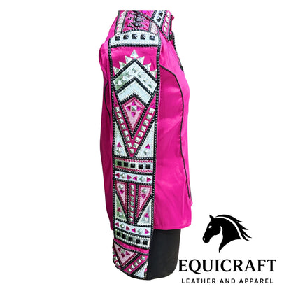 Pink Western Show Shirt | Rodeo Shirt Women | Cowgirl Show Clothing | Equestrian Apparel