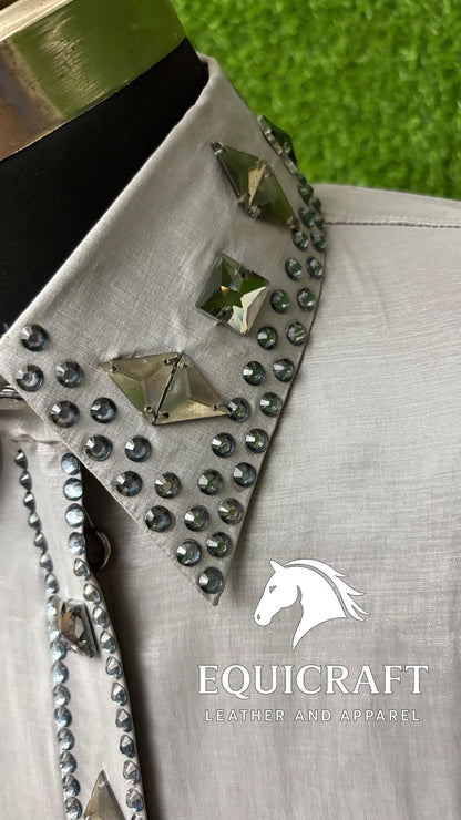 Western Show Shirt | Rodeo Shirt Women | Cowgirl Show Clothing | Equestrian Apparel