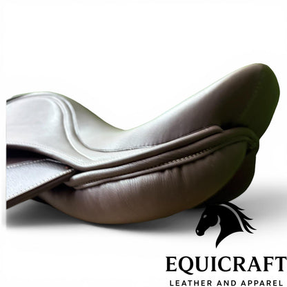 Brown Leather English Jumping Saddle | Close Contact Horse Saddle | Comfortable Riding Tack