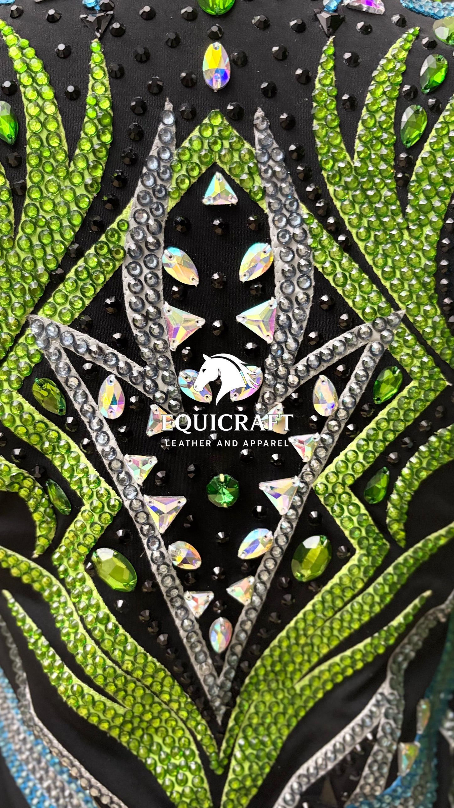 Western Show Vest | Hand-Embellished Crystal Competition Vest | Showmanship Apparel (All Sizes)