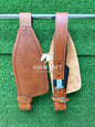 Hand Carved Leather Western Saddle Fenders | Pair | Custom Horse Tack