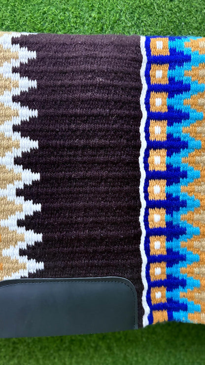 Western Wool Show Blanket | Handwoven Saddle Pad | Custom Horse Tack for Trail & Arena Riding