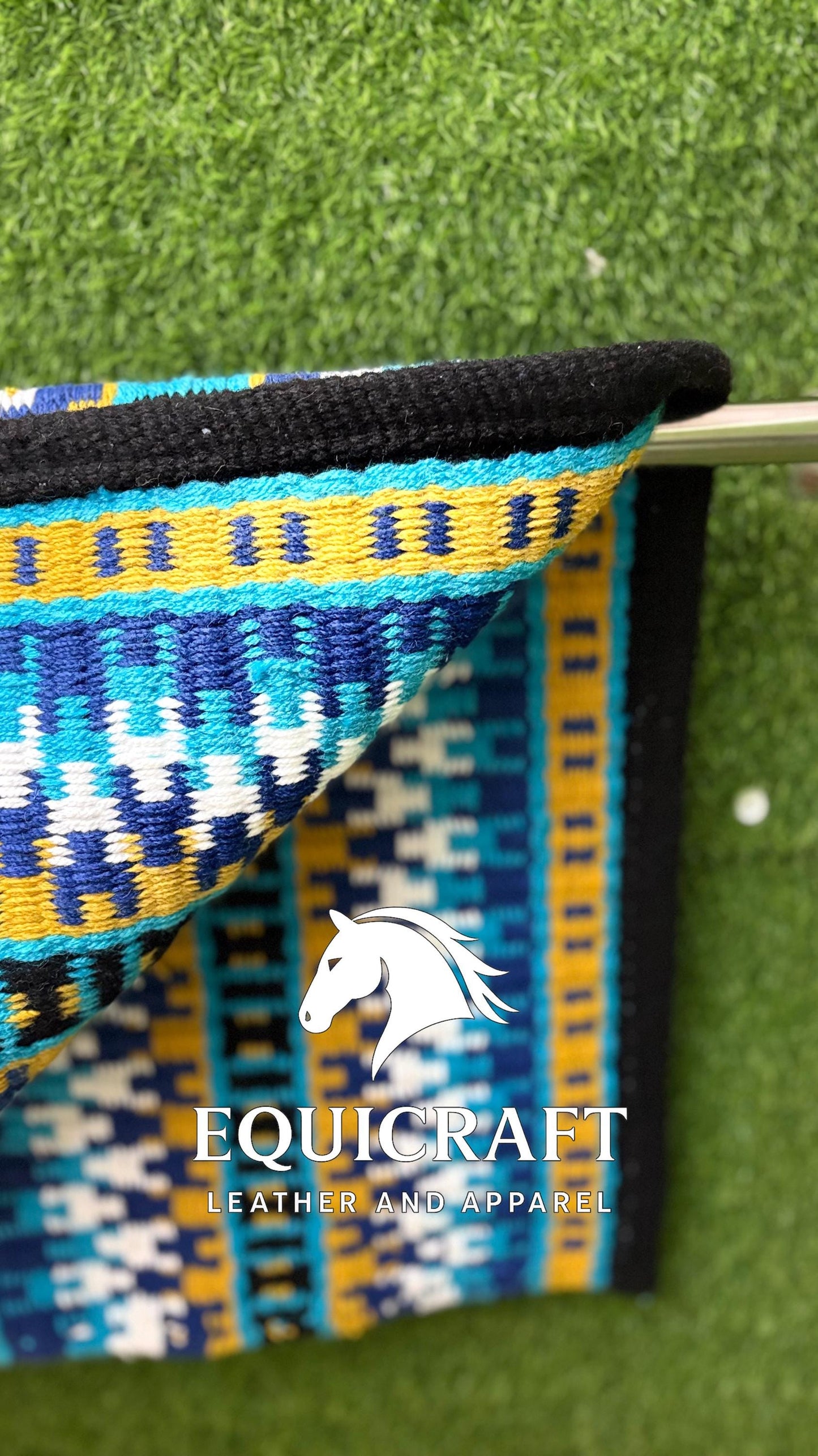 Western Show Set | Crystal Shirt + Handwoven Wool Saddle Blanket | Competition Horse Tack