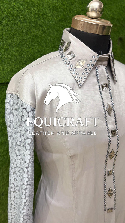 Western Show Shirt | Rodeo Shirt Women | Cowgirl Show Clothing | Equestrian Apparel