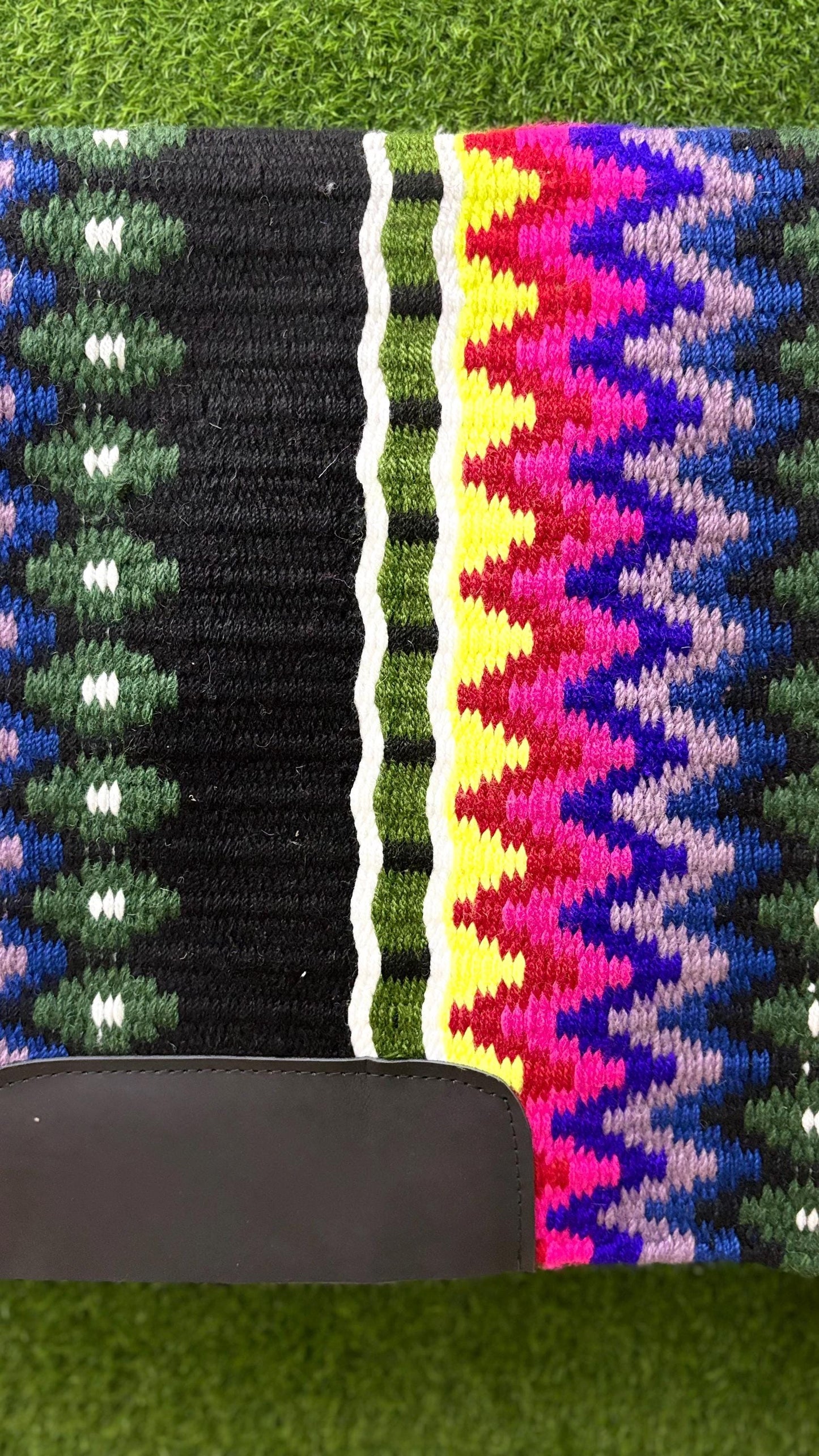 Western Wool Show Blanket | Handwoven Saddle Pad | Custom Horse Tack for Trail & Arena Riding