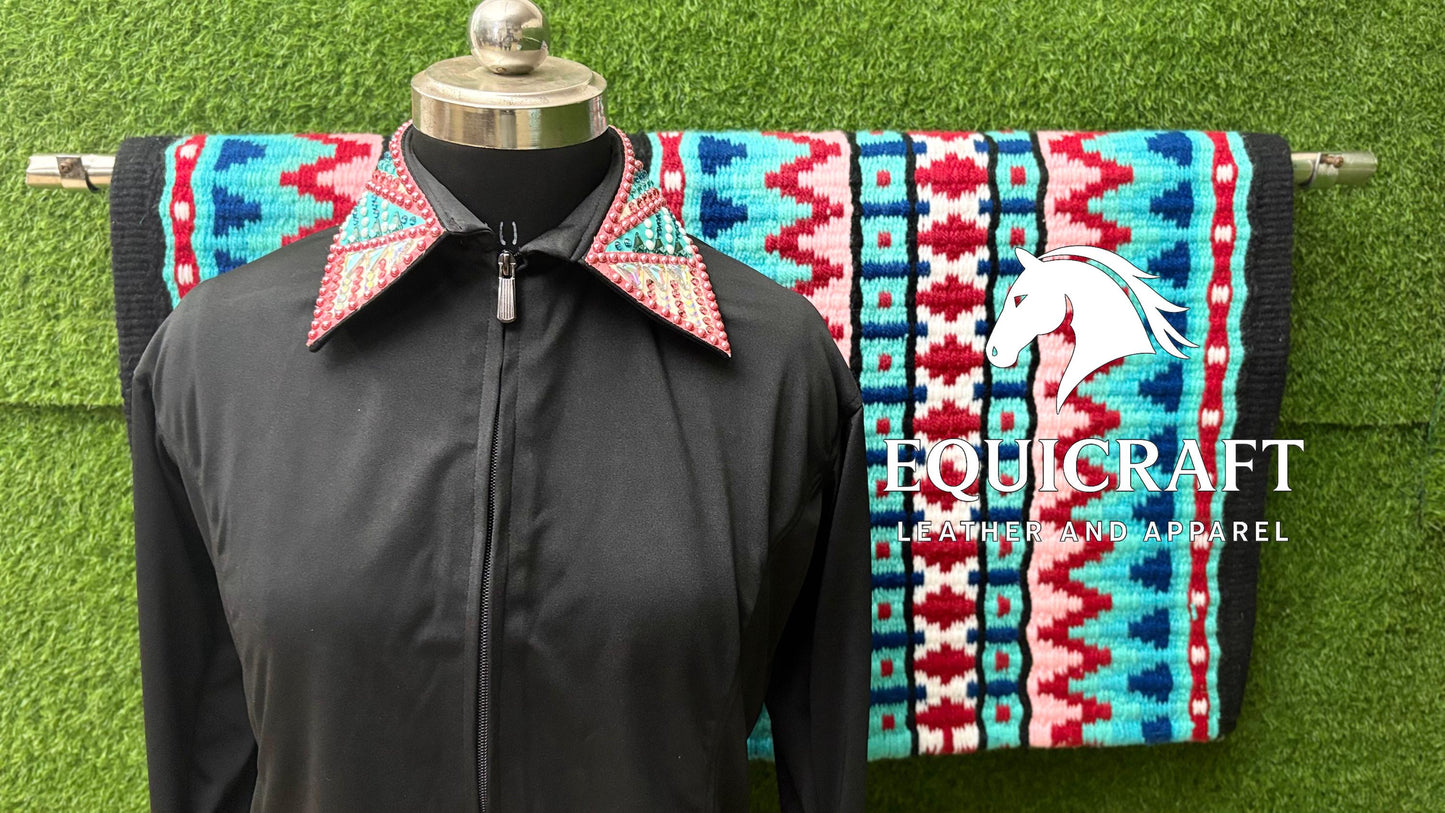 Rhinestone Show Shirt & Wool Saddle Blanket | Western Showmanship Apparel