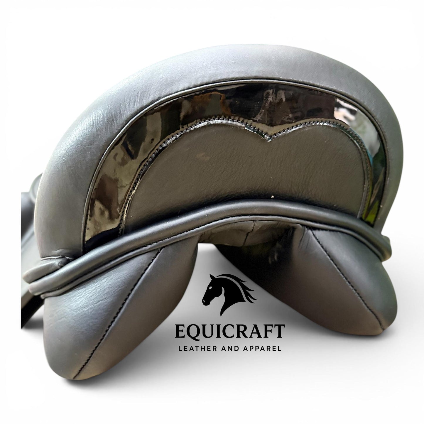 New Design Premium Leather Dressage Saddle with Iron Stirrup| Long Flap English Saddle | All Sizes 14" to 18"