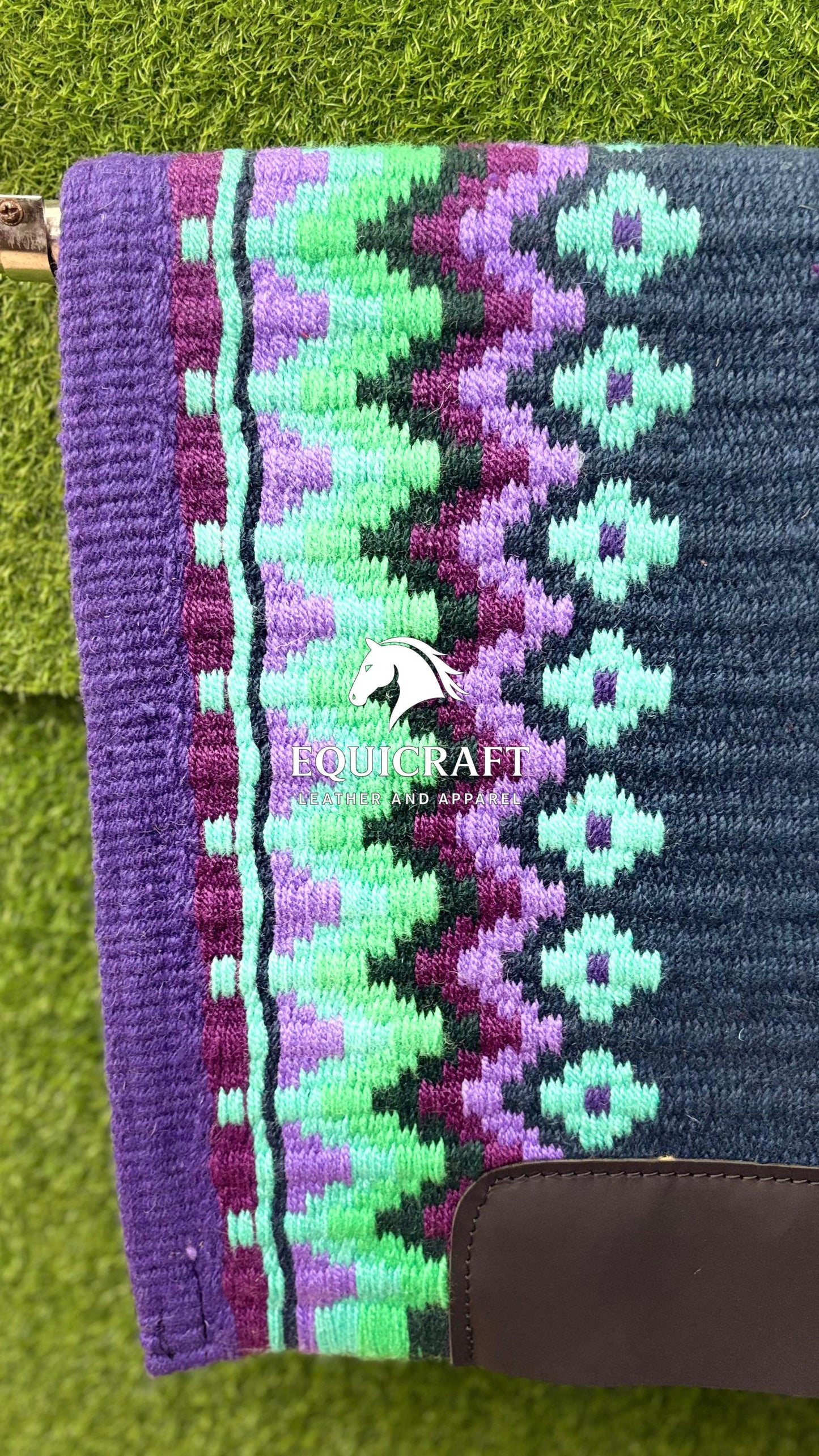 Handwoven Western Wool Saddle Blanket | Show Pad | Customizable Horse Tack