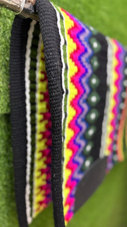 Western Wool Show Blanket | Handwoven Saddle Pad | Custom Horse Tack for Trail & Arena Riding