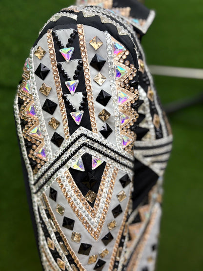 Western Showmanship Jacket | Hand-Embellished Crystal Riding Jacket | Competition Show Apparel (All Sizes)