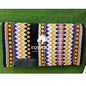 Purple Orange Gold Metallic Southwestern Wool Saddle Blanket, Western Show Pad, Handwoven Horse Blanket, Diamond Pad Size:-36x42