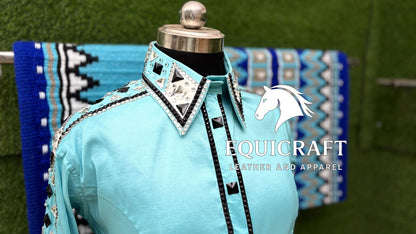Rhinestone Show Shirt & Wool Saddle Blanket | Western Showmanship Apparel