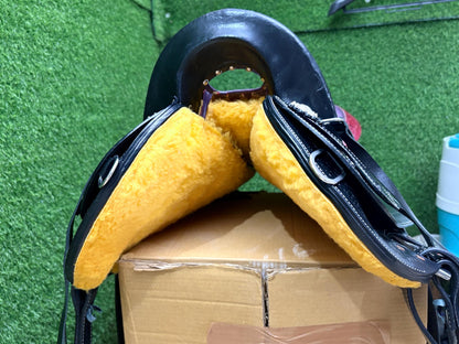 Western Leather Endurance Saddle | Black Trail Riding Saddle