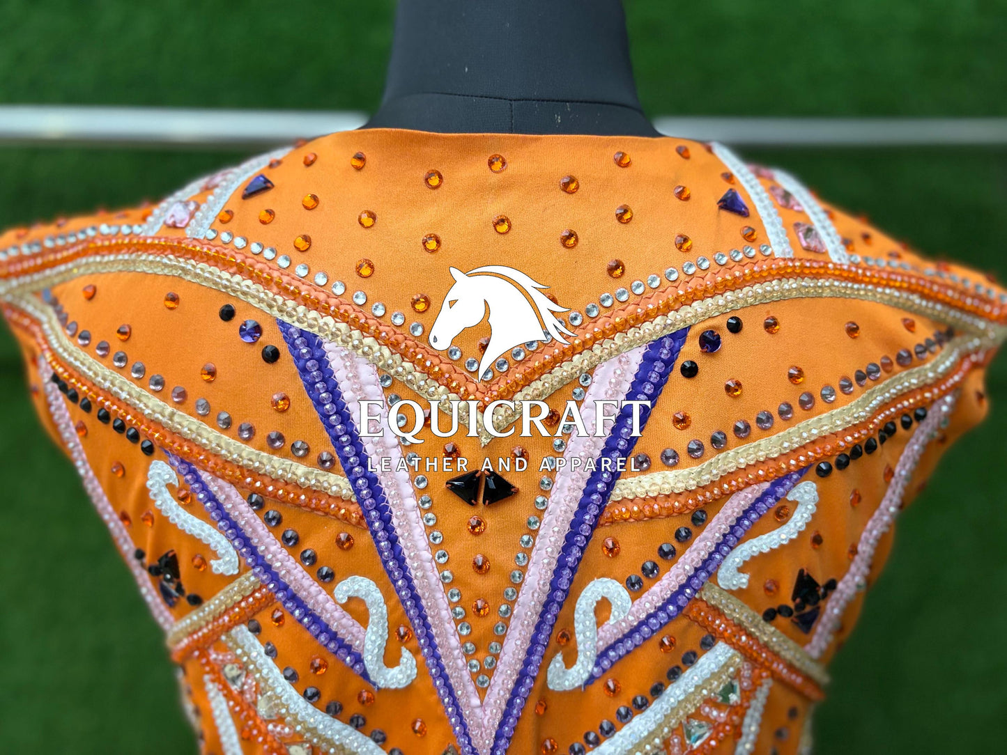 Western Show Vest | Hand-Embellished Crystal Competition Vest | Showmanship Apparel (All Sizes)