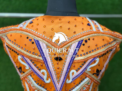 Western Show Vest | Hand-Embellished Crystal Competition Vest | Showmanship Apparel (All Sizes)