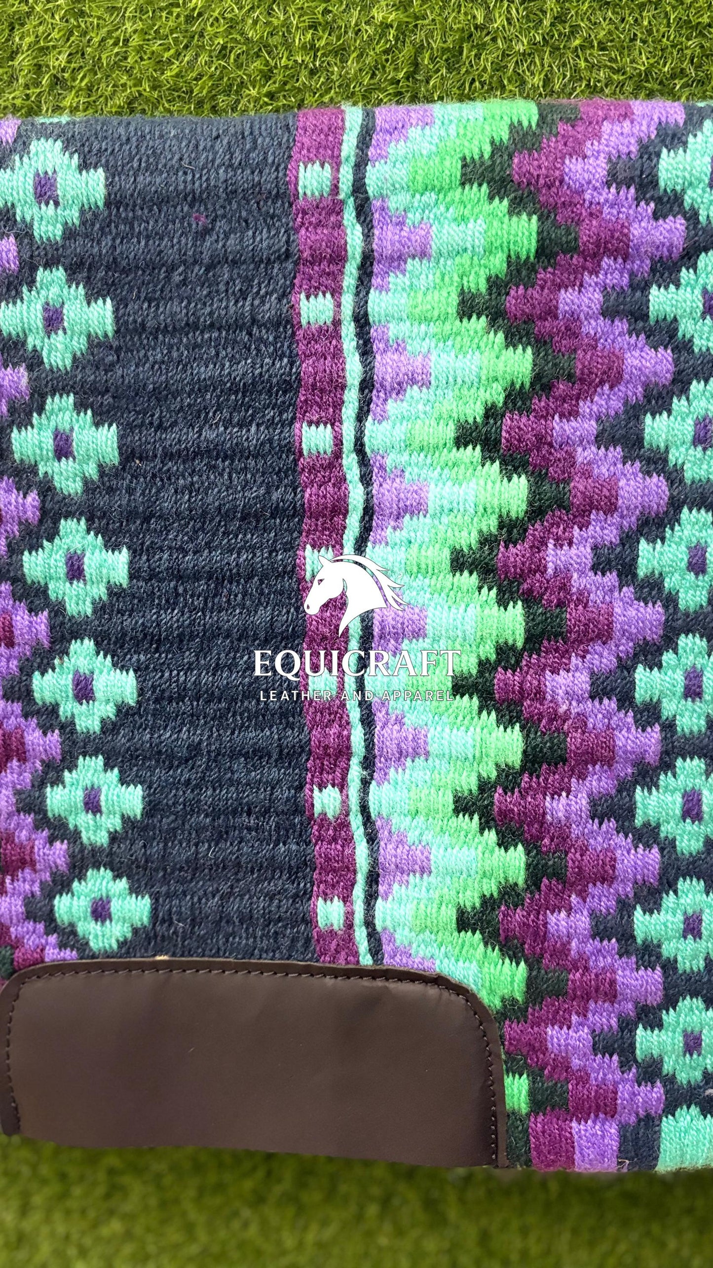 Handwoven Western Wool Saddle Blanket | Show Pad | Customizable Horse Tack