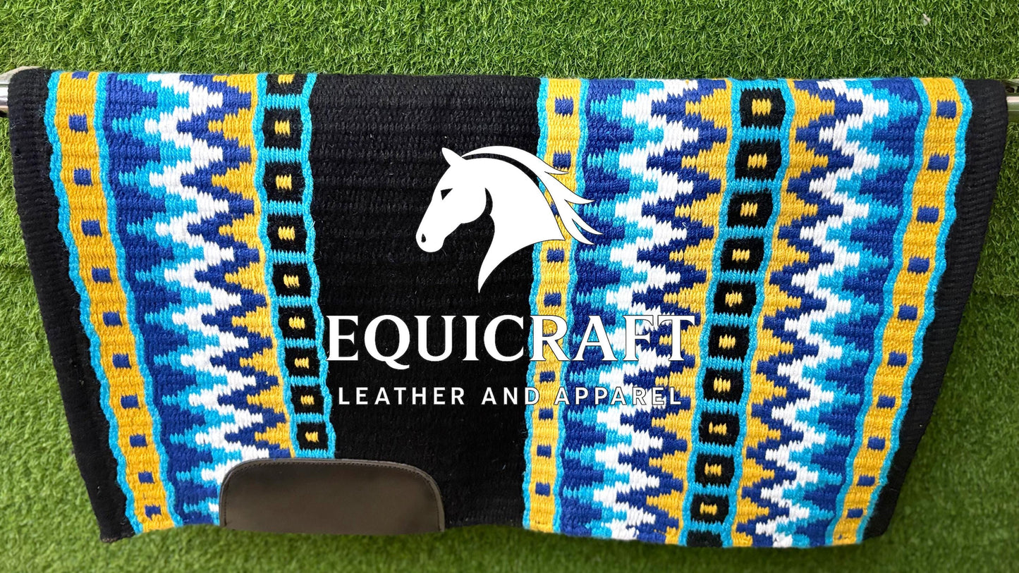 Western Show Set | Crystal Shirt + Handwoven Wool Saddle Blanket | Competition Horse Tack