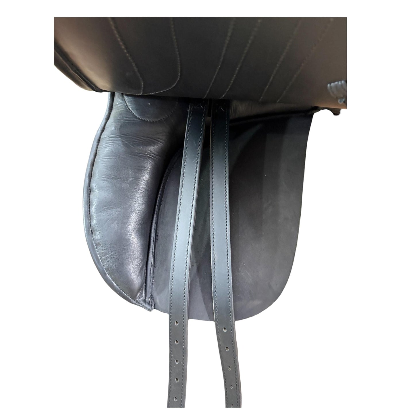 Black Leather Dressage Saddle | Long Flap English Saddle