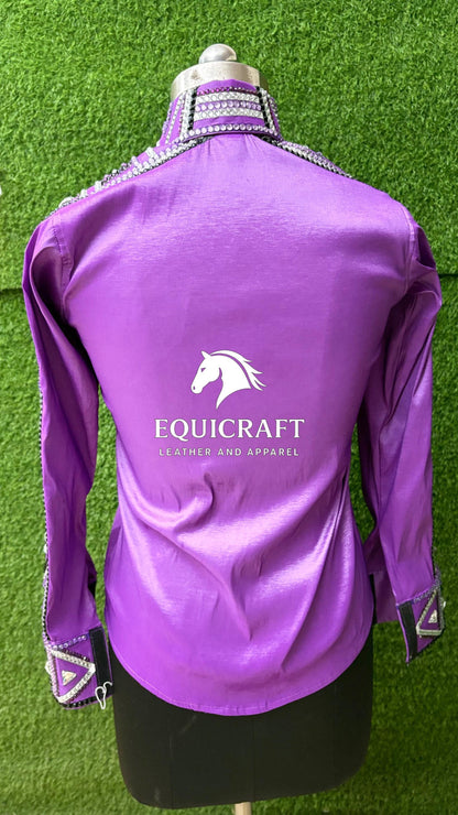 Western Show Shirt | Rodeo Shirt Women | Cowgirl Show Clothing | Equestrian Apparel