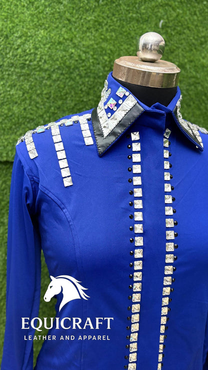 Western Show Shirt | Rodeo Shirt Women | Cowgirl Show Clothing | Equestrian Apparel