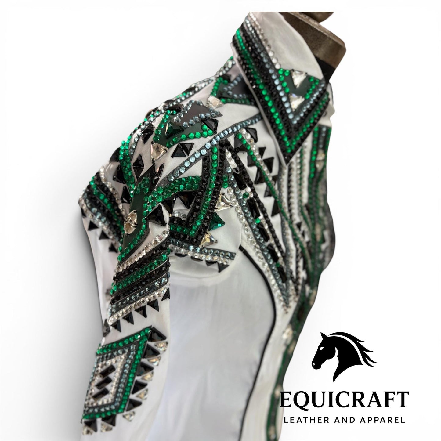 White Western Show Shirt | Rodeo Shirt Women | Cowgirl Show Clothing | Equestrian Apparel