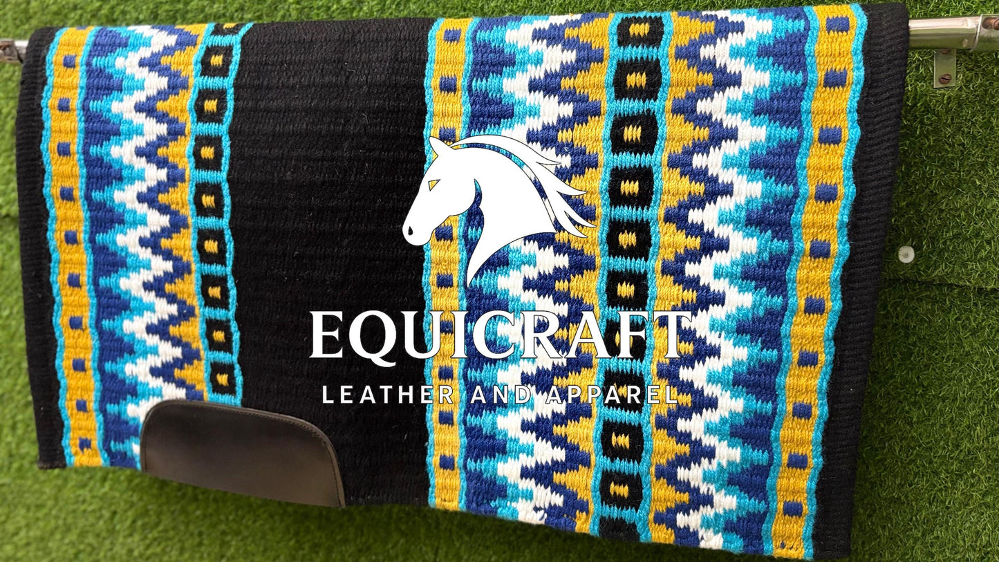 Western Show Set | Crystal Shirt + Handwoven Wool Saddle Blanket | Competition Horse Tack