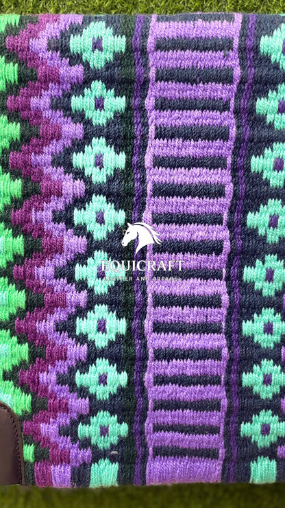 Handwoven Western Wool Saddle Blanket | Show Pad | Customizable Horse Tack