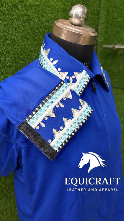 Western Show Shirt | Rodeo Shirt Women | Cowgirl Show Clothing | Equestrian Apparel