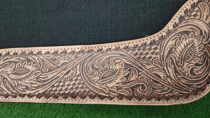 18 MM Woollen Felt Western Saddle Pad | Hand-Carved Leather Horse Tack