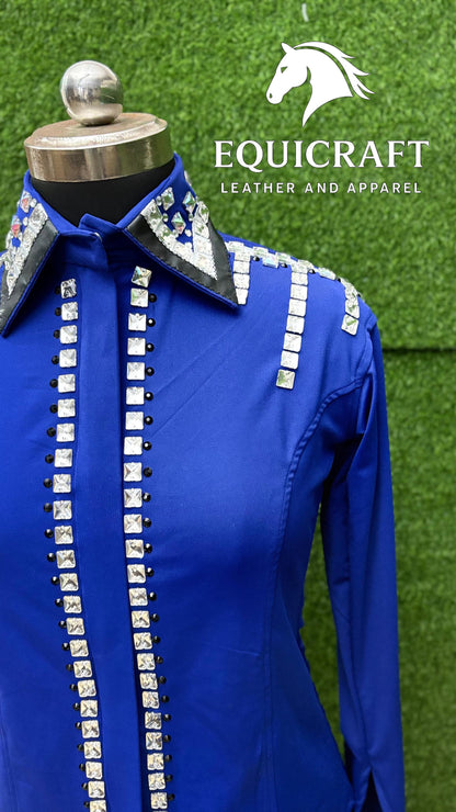 Western Show Shirt | Rodeo Shirt Women | Cowgirl Show Clothing | Equestrian Apparel
