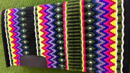 Western Wool Show Blanket | Handwoven Saddle Pad | Custom Horse Tack for Trail & Arena Riding