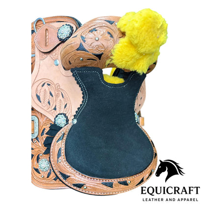Hand Tooled Western Leather Saddle with Tack Set