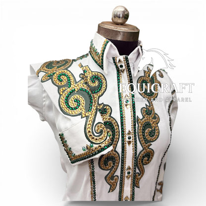 Western Show Shirt | Rodeo Shirt Women | Cowgirl Show Clothing | Equestrian Apparel