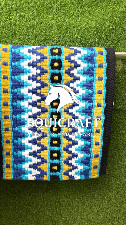 Western Show Set | Crystal Shirt + Handwoven Wool Saddle Blanket | Competition Horse Tack