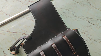 Western Saddle Bag Leather | Handmade Tooled Horse Tack | Trail Riding Gear Cowboy Style